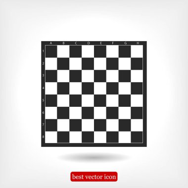 Satranç düz simgesi