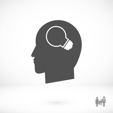 Yaratıcı fikirler ampul kavramı simgesi