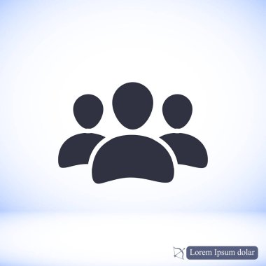 Erkekler düz simgeler