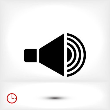 düz hoparlör simgesi