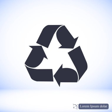 geri dönüşüm işareti simgesi 