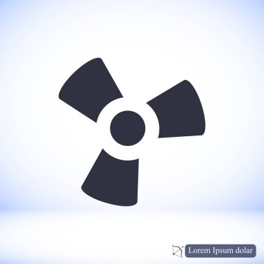 siyah fan ve pervane simgesi