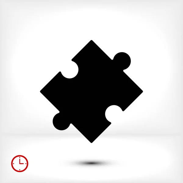 Puzzel stuk pictogram — Stockvector