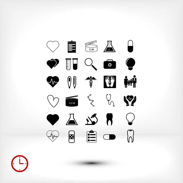 Medical icons set — Stock Vector