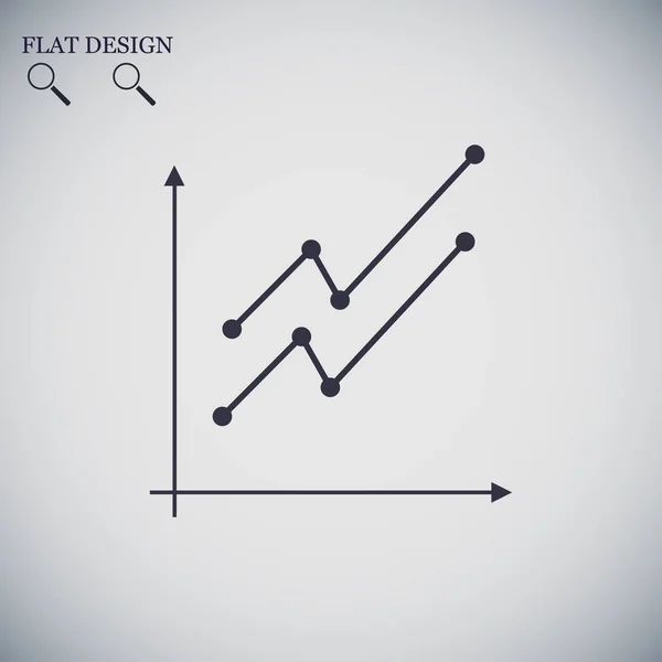 Diagram diagram Ikon — Stock vektor