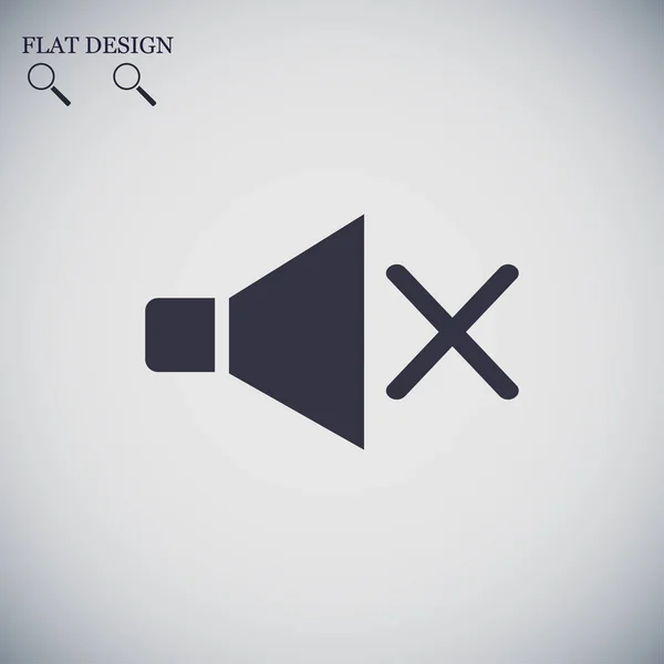 Haut-parleur Flat Icon — Image vectorielle