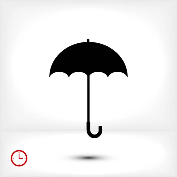 Paraplu Platte Ikoon — Stockvector
