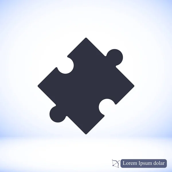 Puzzle piece icon — Stock Vector