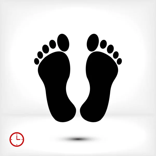 Плоская икона ног — стоковый вектор