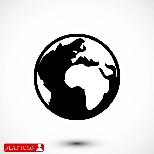 Icône Globe simple — Image vectorielle