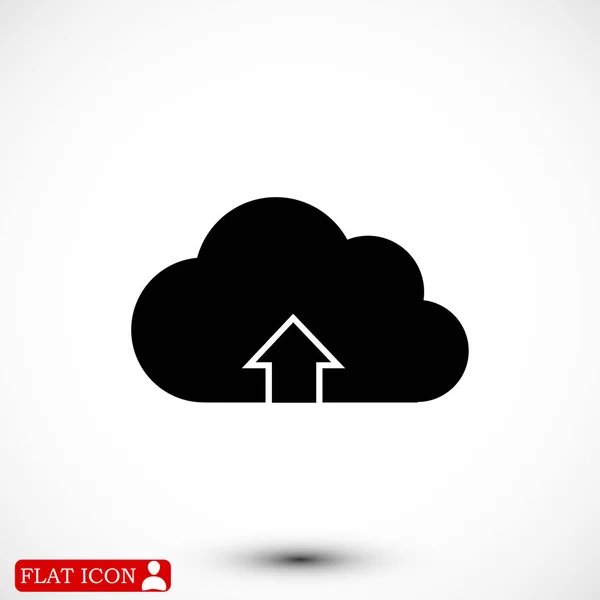 Télécharger à partir de l'icône cloud — Image vectorielle