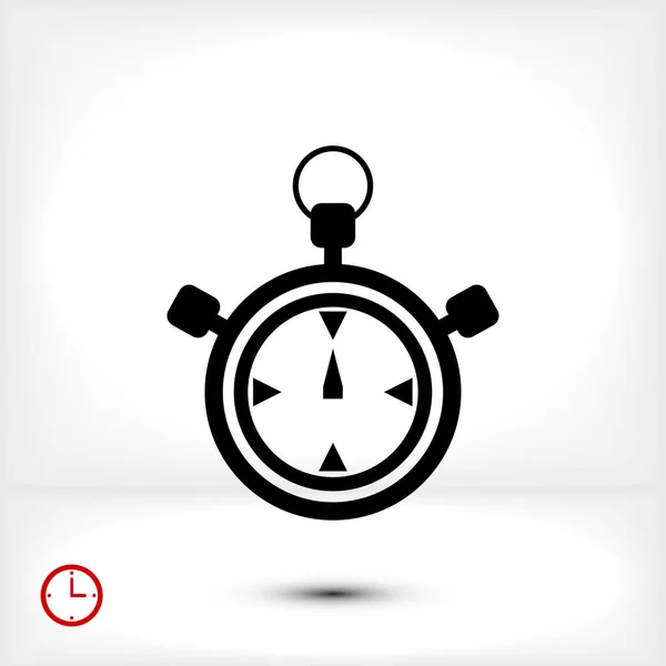 Cronómetro icono del reloj — Vector de stock