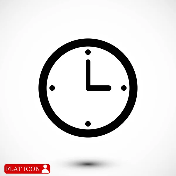Ícone do relógio simples — Vetor de Stock