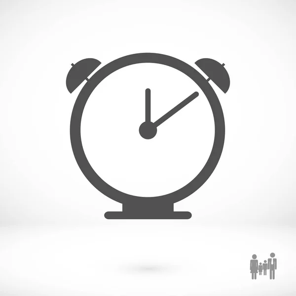 Reloj Icono plano — Vector de stock