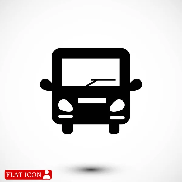 Buss platt ikon — Stock vektor