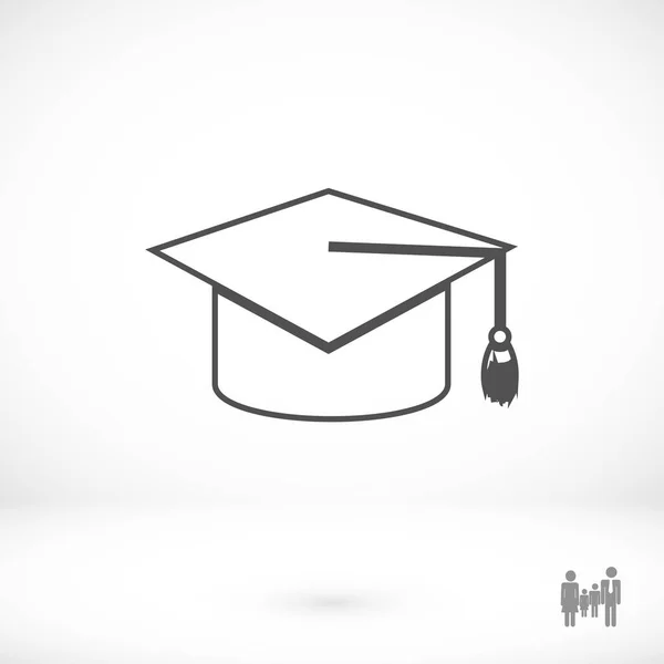 Icono de la tapa de graduación — Vector de stock