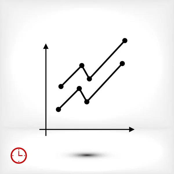 Gráfico Icono gráfico — Vector de stock