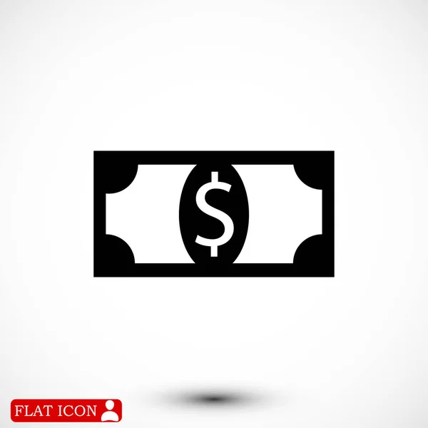 Icône d'argent simple — Image vectorielle