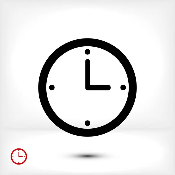 Reloj simple icono — Vector de stock