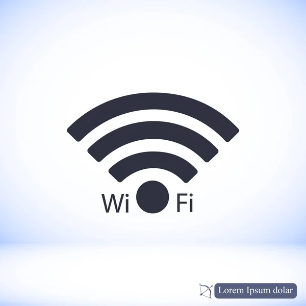 Wi-Fi semplice icona — Vettoriale Stock