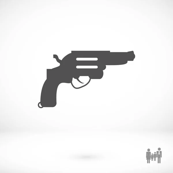 Револьвер плоских значок — стоковий вектор