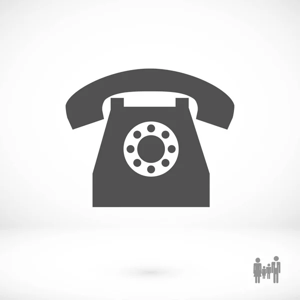 Telefone Flat Icon —  Vetores de Stock