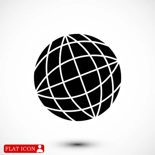 Icono de globo simple — Archivo Imágenes Vectoriales