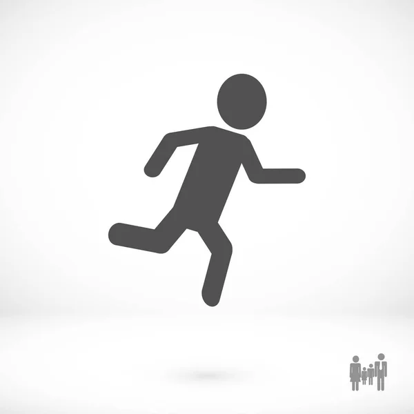 Ícone de homem correndo — Vetor de Stock