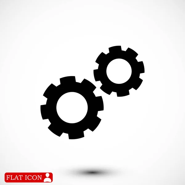 Simple gears icon — Stock Vector