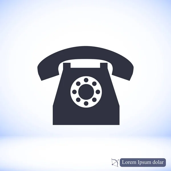 Telefoon Flat Icon — Stockvector