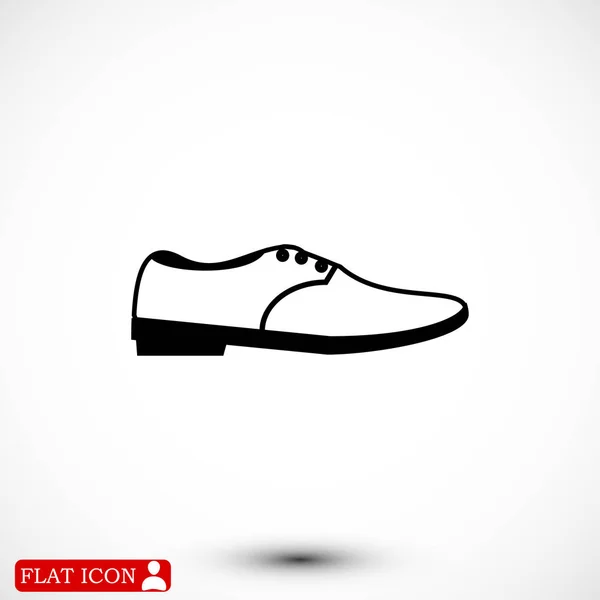 Ícone de sapato masculino — Vetor de Stock