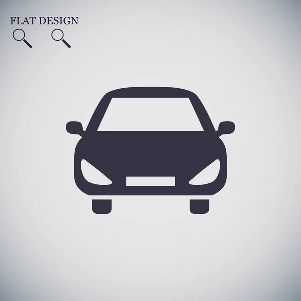 Icono plano de coche — Vector de stock