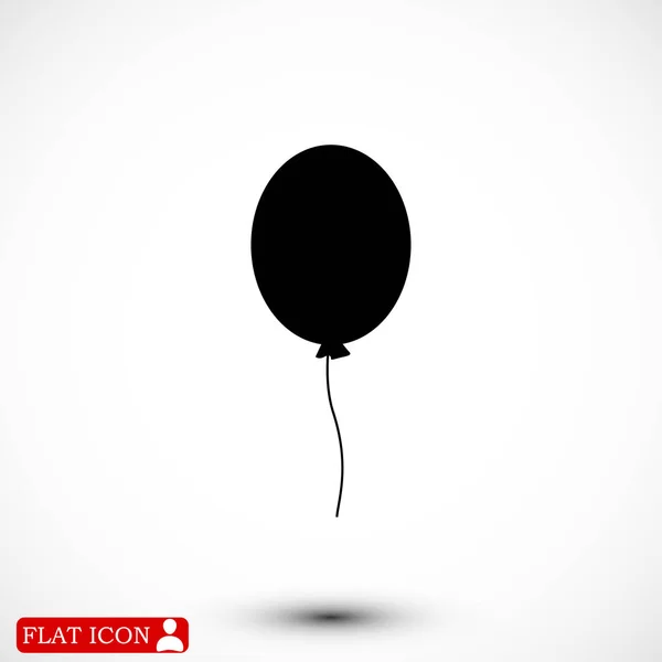 Icône plate ballon — Image vectorielle