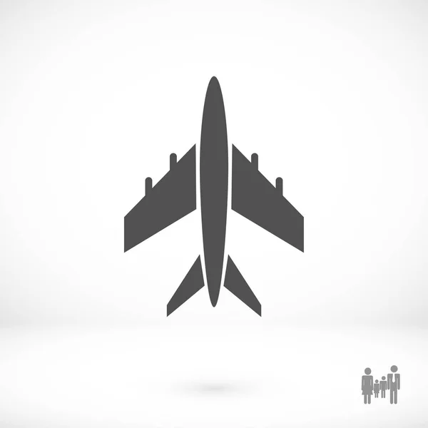 Moderne Flugzeug-Ikone — Stockvektor