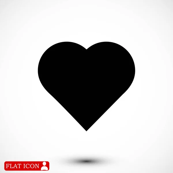 Egyszerű szív ikon — Stock Vector