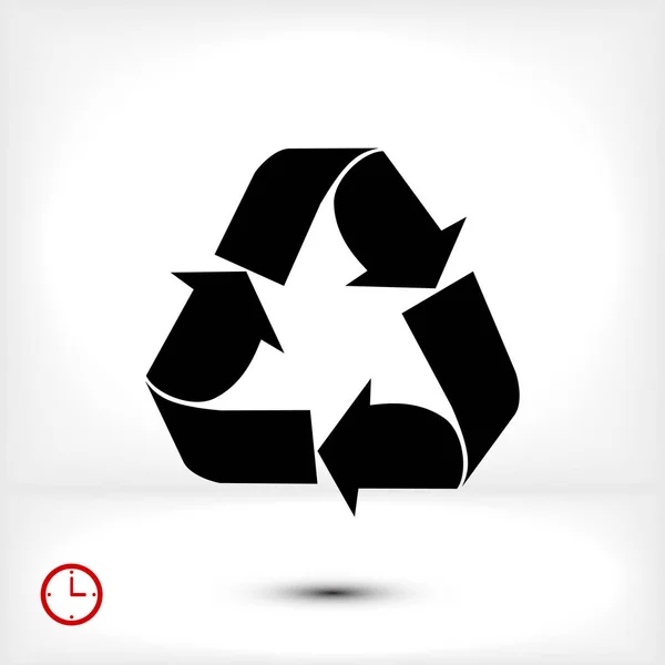 Recycle teken pictogram — Stockvector