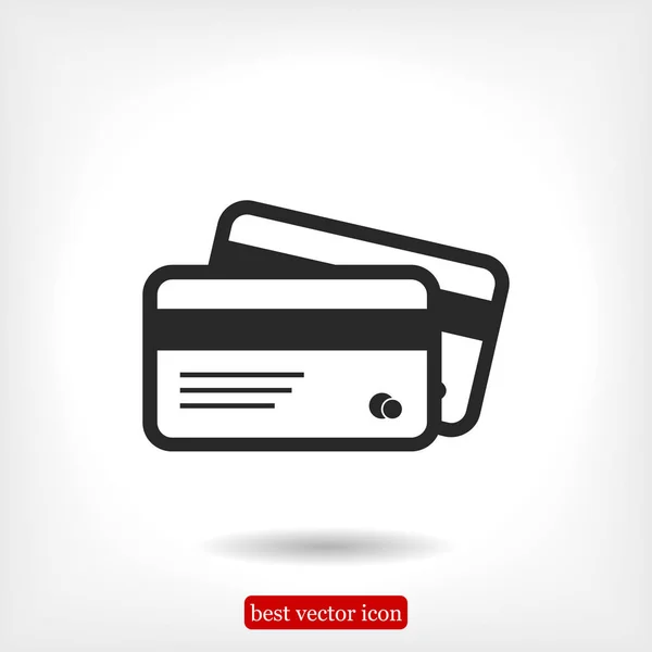 Ikona karty kredytowe — Wektor stockowy