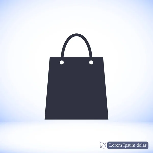 Icono de bolsa simple — Vector de stock