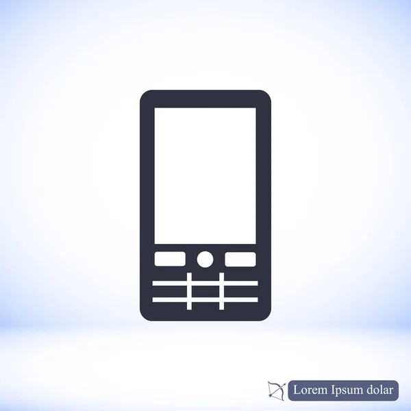 Telefon płaska ikona — Wektor stockowy