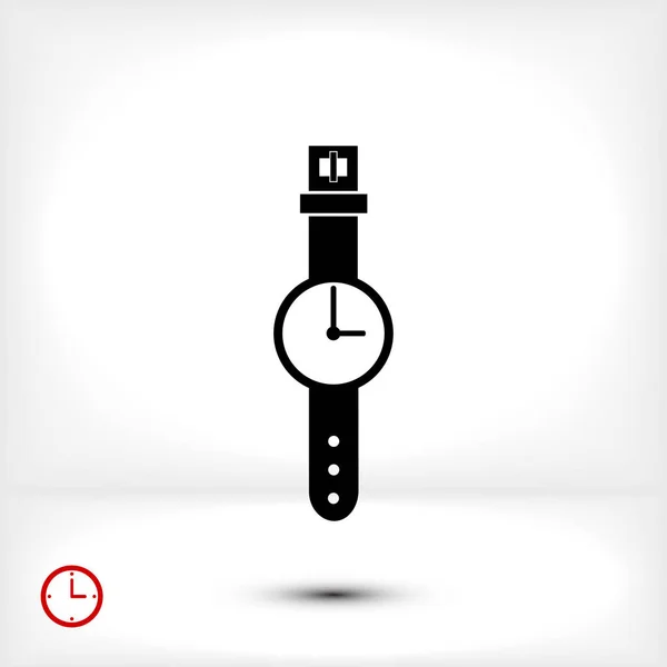 Icono del reloj de muñeca — Vector de stock