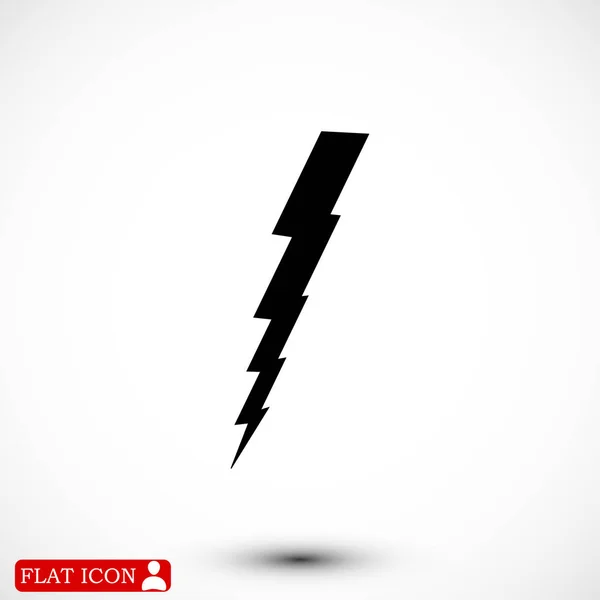 Åska storm lightning ikonen — Stock vektor