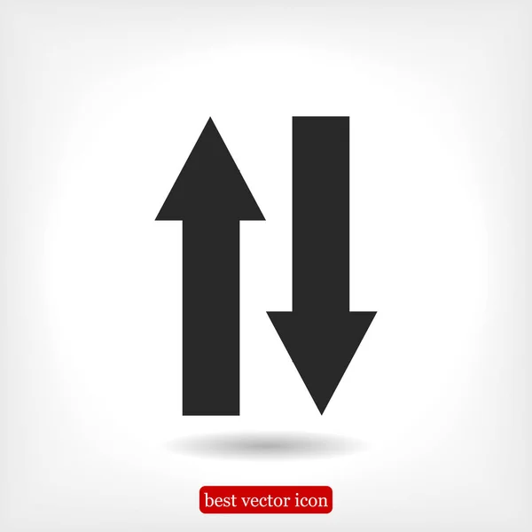 Flecha icono plano — Vector de stock