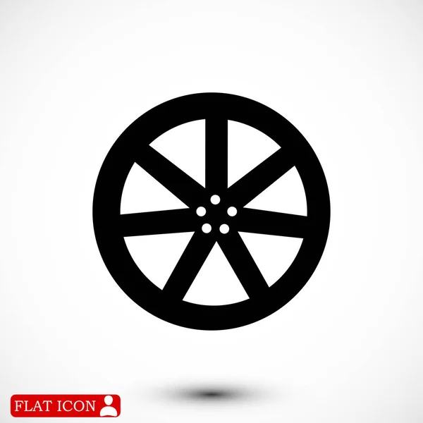 Wheel disk icon — Stock Vector