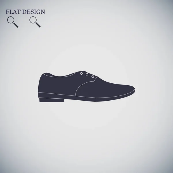Icône de chaussure masculine — Image vectorielle