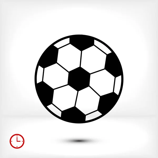 Icône de ballon de football classique — Image vectorielle