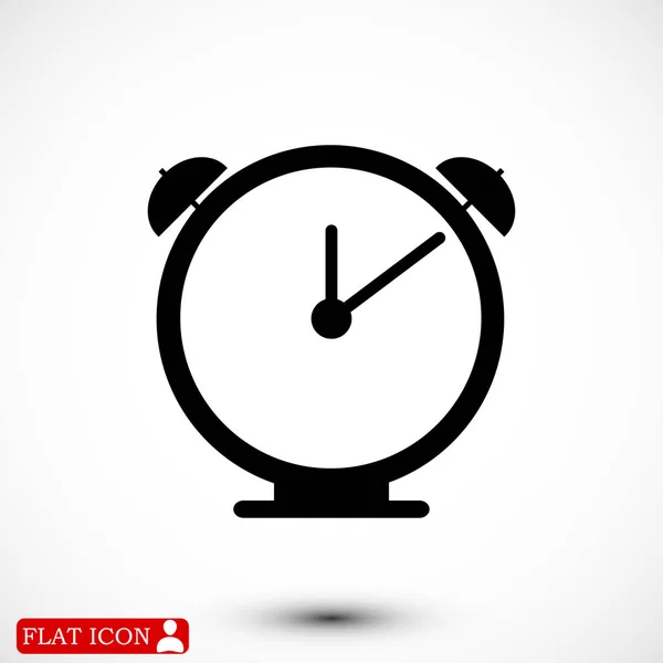 Reloj Icono plano — Vector de stock