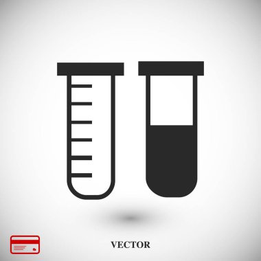 Tüpler düz simgesi