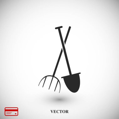 Bahçe çatal, Bahçe küreği simgesi