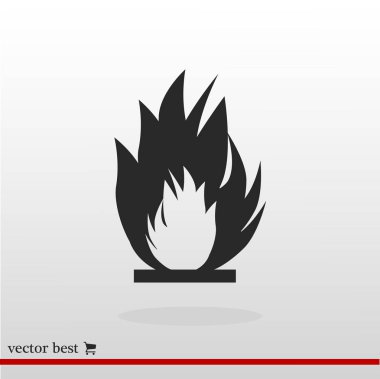 Yanan ateş simgesi