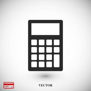 Hesap Makinesi Düz Simgesi